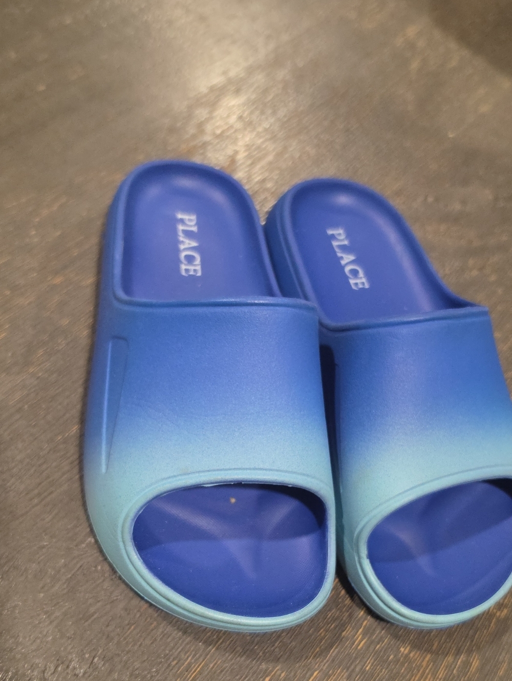 PLACE Kids' Blue Ombre Slide Sandals